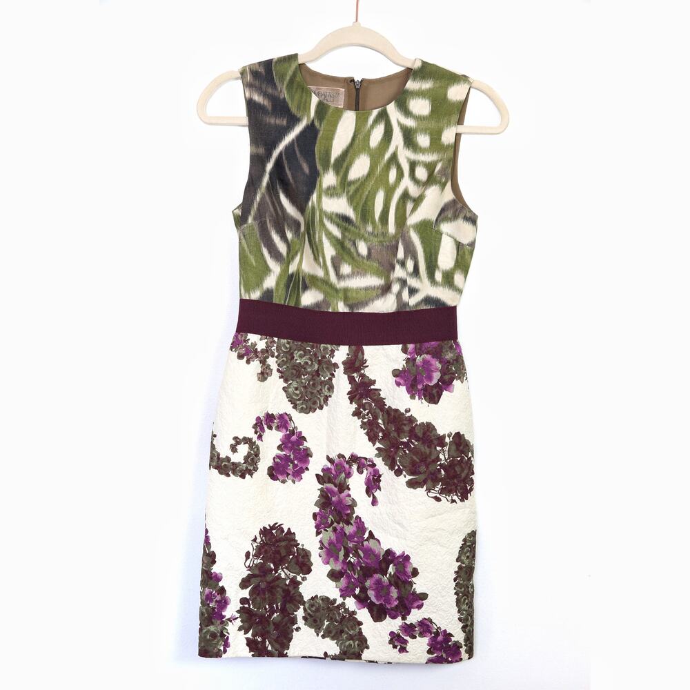 Giambattista Valli Paris Silk Cotton Dress Floral Size 38 XXS - Picture 11 of 11